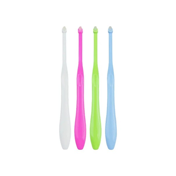 4 buc Mezizbucă de periuță cu peri din nailon Soft perii fine Periuță dentară pentru curățarea spațiilor interdentare Îndepărtarea plăcii 1