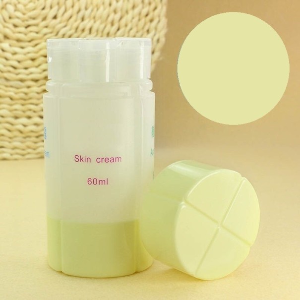 4-i-1 kosmetikflaskesæt lysegul