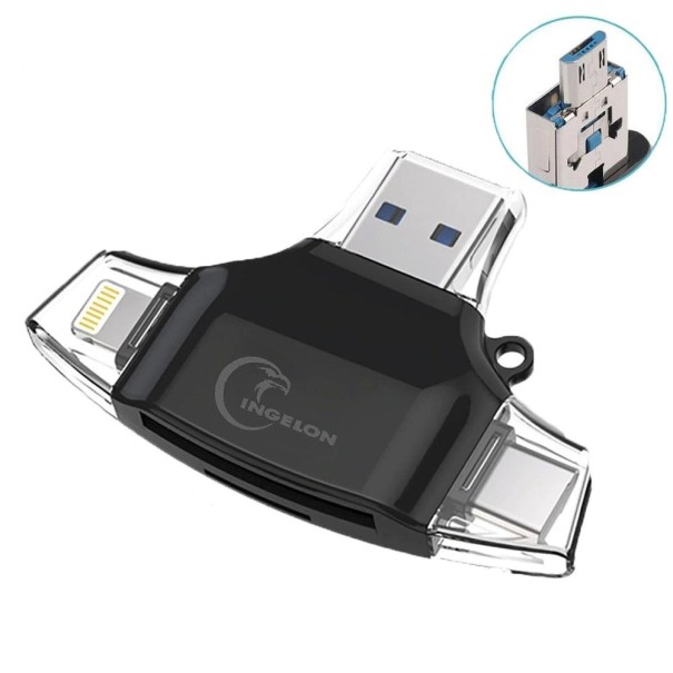 4-in-1 geheugenkaartlezer K899