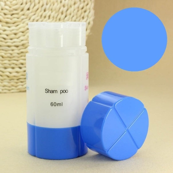 4-in-1 kosmetiikkapullosetti sininen