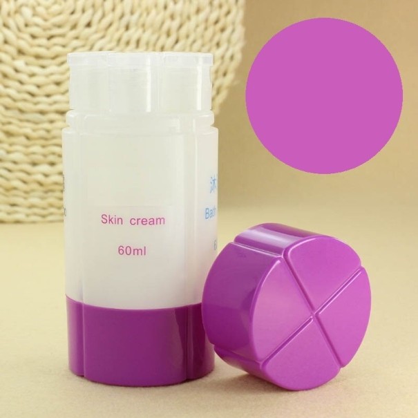 4-in-1 kosmetiikkapullosetti violetti