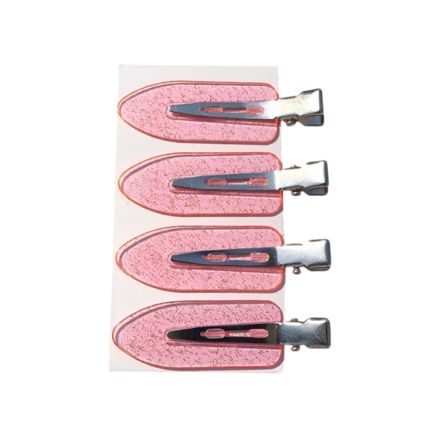 4 ks Sponky do vlasů Průsvitné Stylové vlasové doplňky Elegantní průhledné sponky Praktické vlasové sponky Minimalistické ozdoby do vlasů růžová