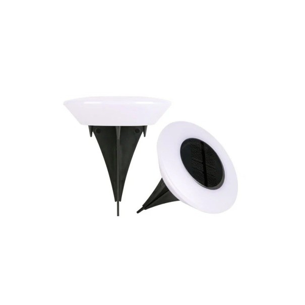 4 pz Luci solari da esterno LED lampade a terra Luce calda IP65 Illuminazione da giardino impermeabile per terrazza, cortile, sentiero, prato 1