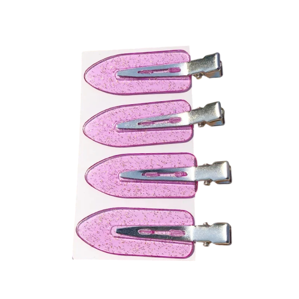 4 stuks haarclips doorschijnend stijlvolle haaraccessoires elegante transparante clips praktische haarclips minimalistische haarversieringen paars