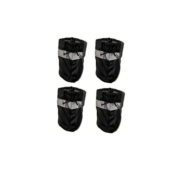 4 stuks waterdichte hondenlaarzen maat XS voor honden van 0,5-1,5 kg Beschermende laarzen voor honden Tegen hitte, vorst, zout en verwondingen Veiligheidsschoenen voor kleine honden