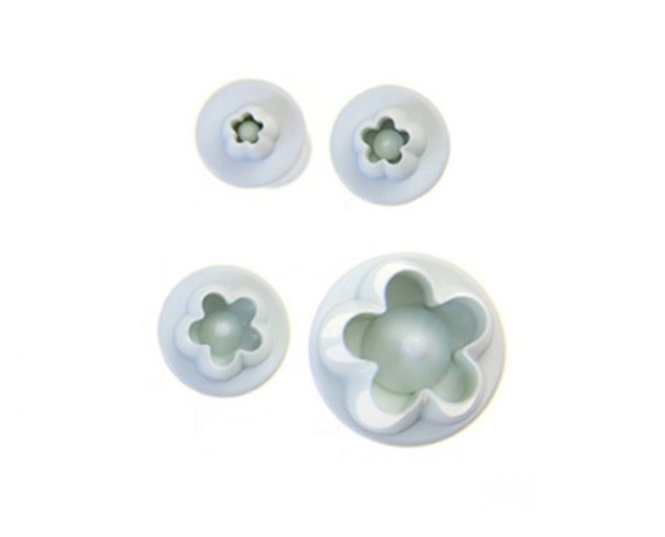 4-teiliges Set Blumenformen 1