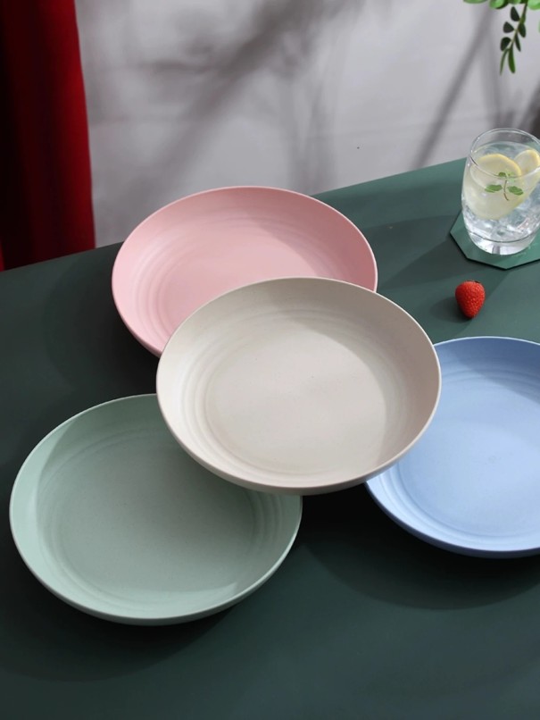 4 unidades de platos de cocina de 20 cm Conjunto práctico de platos para platos principales, guarniciones y aperitivos para el uso diario 1