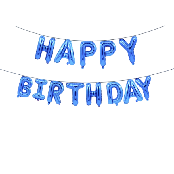 40,6 cm Fødselsdagsballoner Happy Birthday Mørkeblå glinsende festballoner Dekoration til fødselsdagsfest udsmykning 1