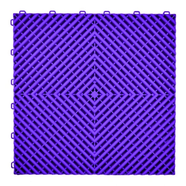 40 ks garážové dlaždice protiskluzové 40×40 cm plastová podlahová krytina modulární systém pro garáže dílny a technické prostory fialová