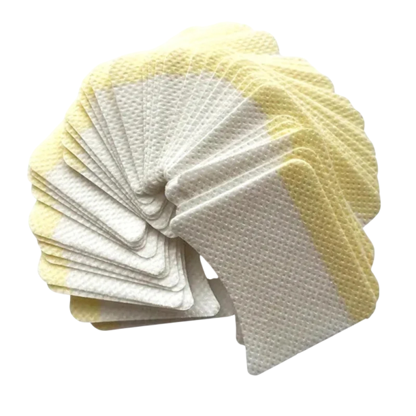 40 pcs Autocollants hydrogel pour les yeux 3,5 x 4,5 cm Coussinets jetables pour l'extension de cils Coton non tissé Coussinets de protection respirants blanc