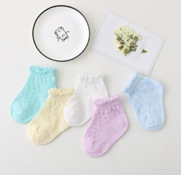 Calcetines de rejilla para niños - 5 pares A1498 12-24 meses 3