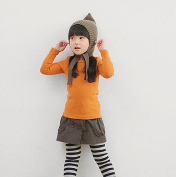 Camiseta de manga larga para niños B1472 ocre 4