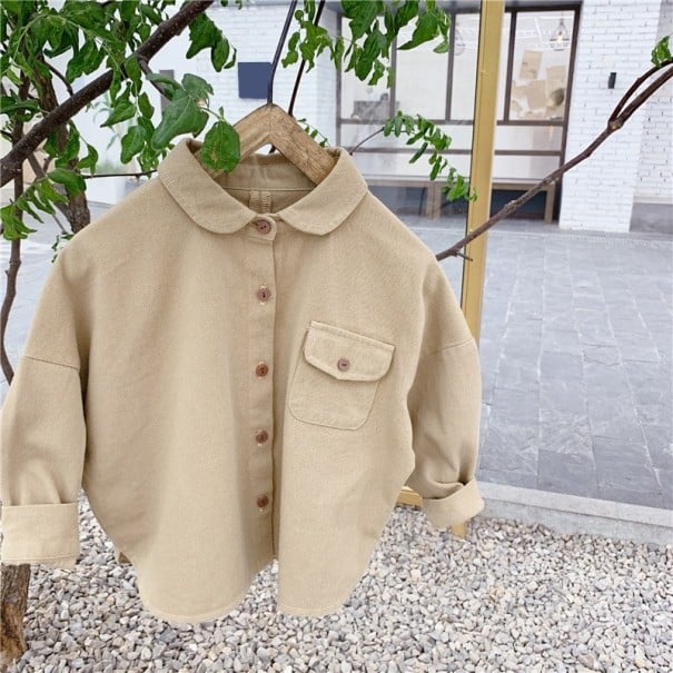 Tjejskjorta L1768 khaki 3