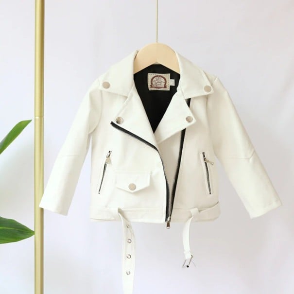 Chaqueta de cuero para niña L1889 12-24 meses