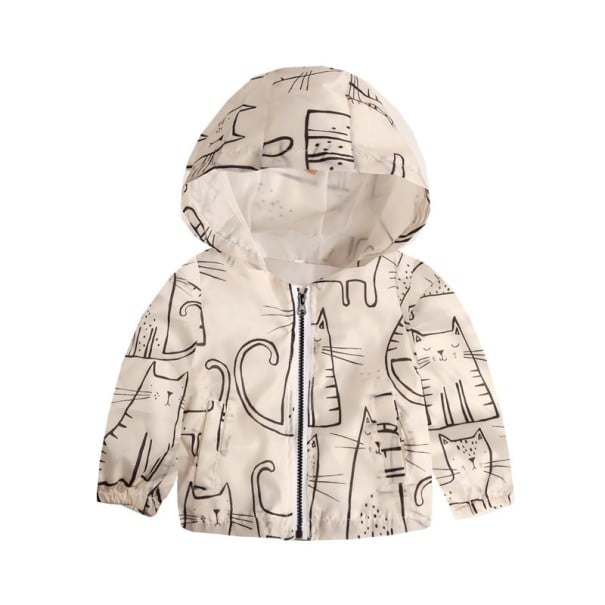 Chaqueta cortavientos niña J1884 crema 5