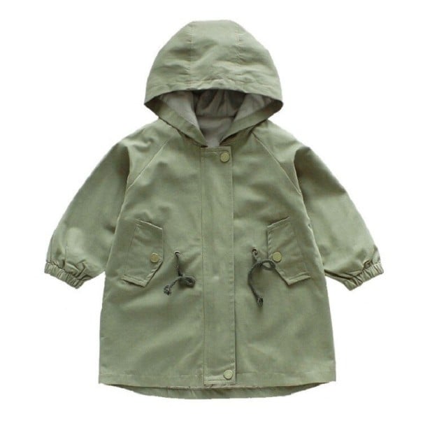 Abrigo de niña L1901 verde militar 2-3 años