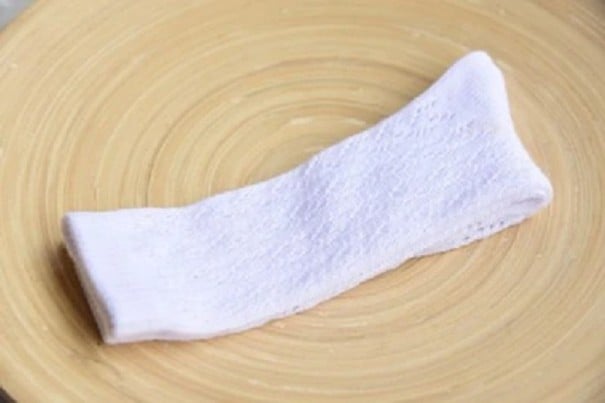Calcetines suaves para niñas blanco 0-2 años
