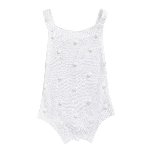 Body de punto para niña L1388 blanco 9-12 meses