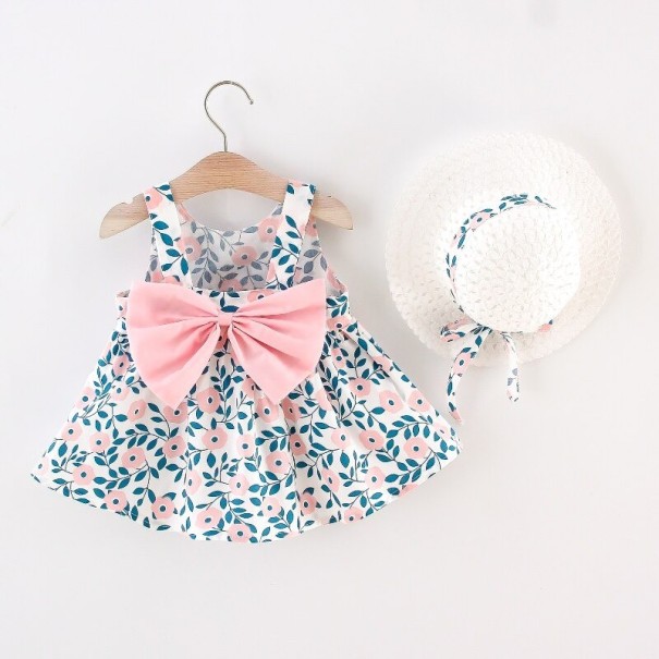 Vestido de niña con sombrero 9-12 meses P