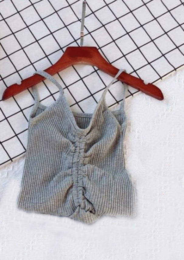 Camiseta de tirantes para niña B1521 gris 3