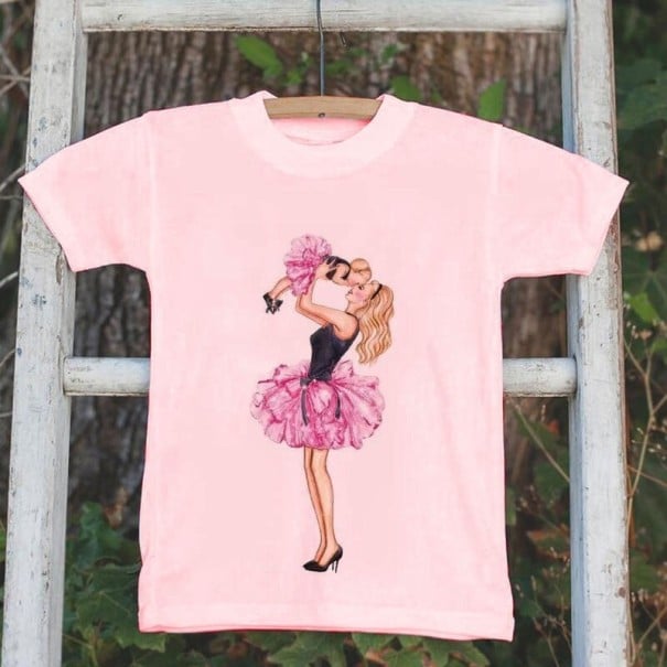 Mädchen-T-Shirt B1494 rosa 8 J