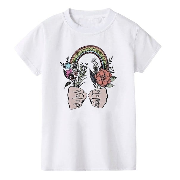 Mädchen-T-Shirt B1613 weiß 12