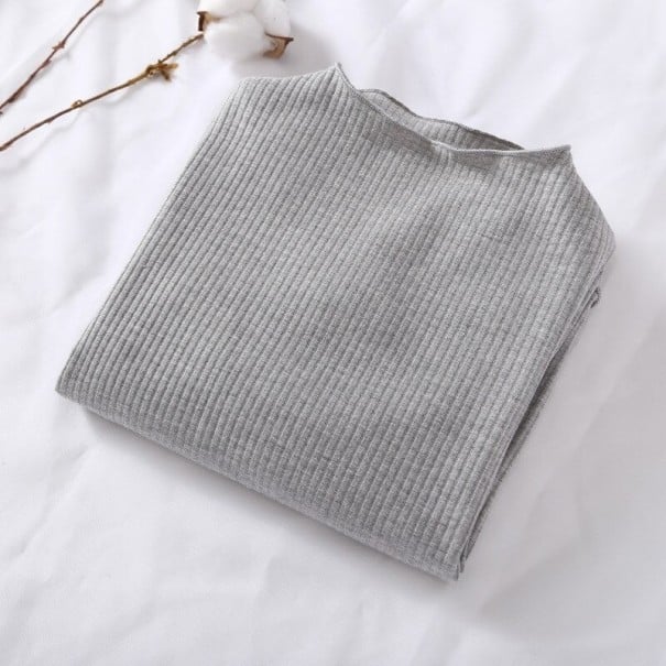 Camiseta de manga larga para niña gris claro 6