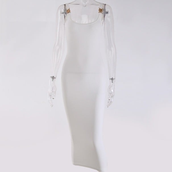 Vestido largo Georgia blanco L