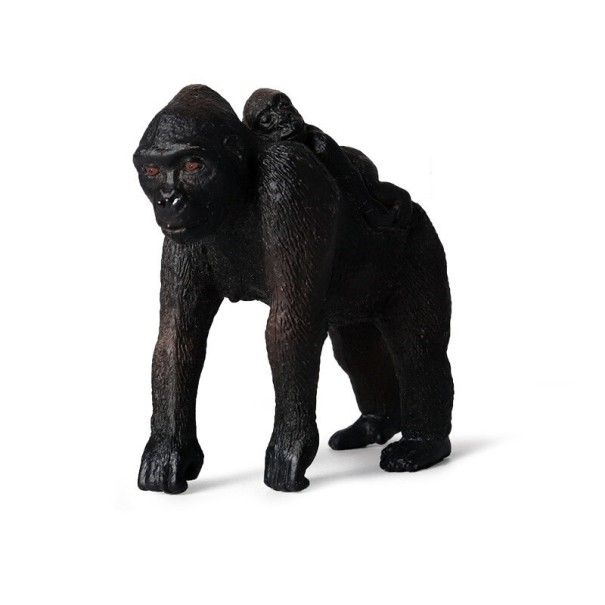 Gorilla och unge statyett 1