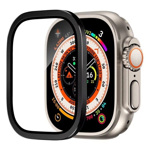 49 mm ochranné tvrzené sklo pro Apple Watch Ultra 3 2 1 HD 3D zakřivené plné krytí displeje ochrana proti poškrábání nárazník černá