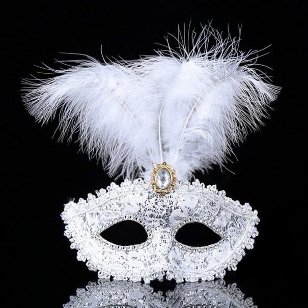 Masque d'Halloween H1088 blanc