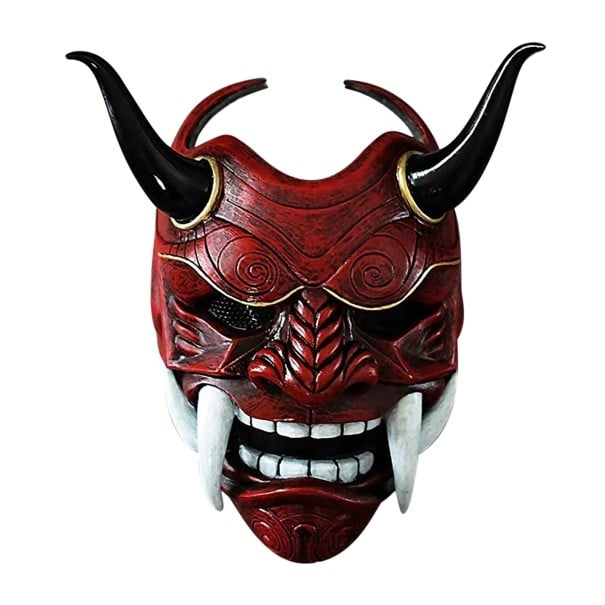 Masque d'Halloween H1097 rouge foncé