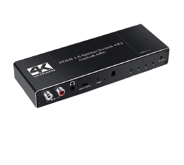 HDMI 2.0-schakelaar/splitter 4:2 1