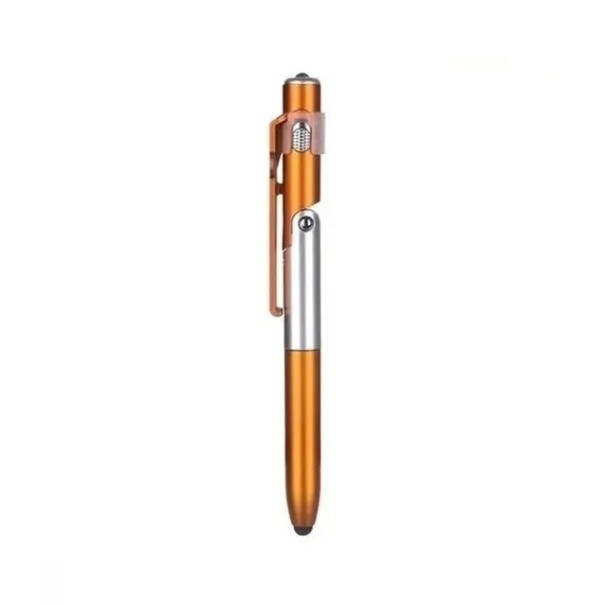 4in1 faltbarer Touch-Stift mit Telefonhalter, LED-Licht für Tablets und Smartphones orange