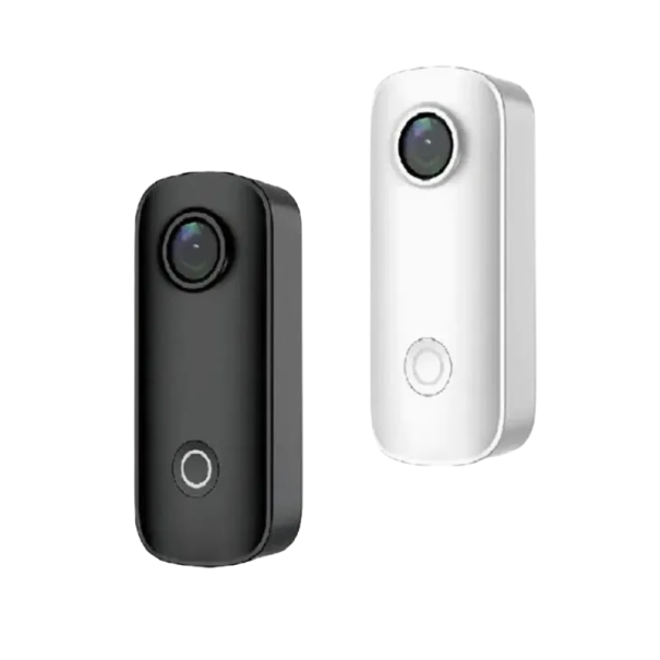 4K/30fps actionkamera med 2,4 GHz WiFi-appanslutning Elektronisk bildstabilisering Kompakta mått 60x26x20 mm Utomhus