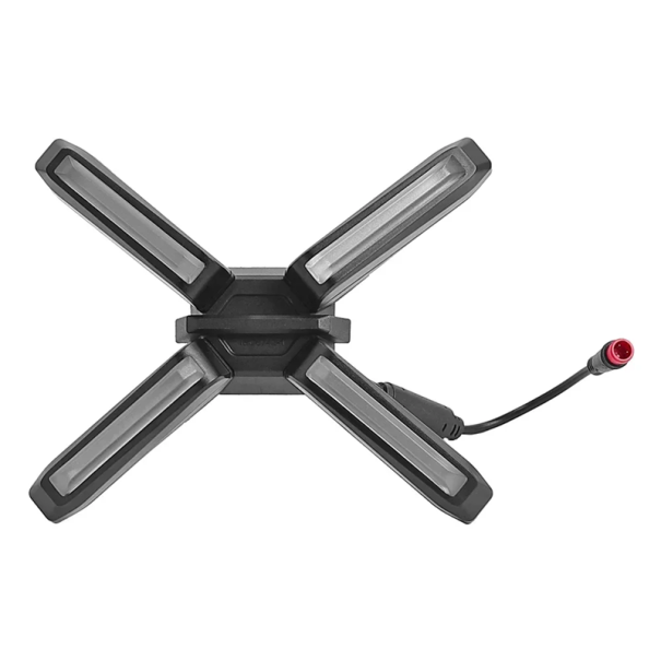 4W X-Shaped Front Headlight for Segway Ninebot ZT3 ZT3 Pro Electric Scooter Waterproof ABS Reflector 11.9 x 14.1 cm with 20.6 cm Cable 1