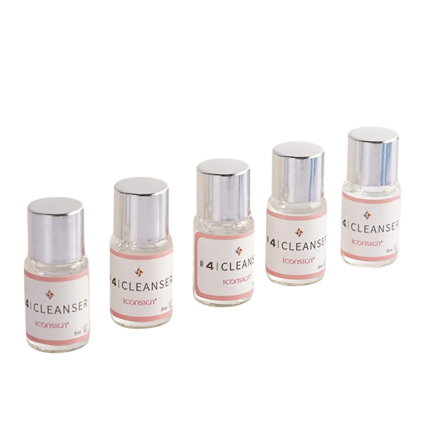 5 × 5 ml Čistiace mlieko na riasy Priehľadné čistiace sérum na odstránenie nečistôt a lepidla Lash Lift príprava rias pred aplikáciou 1