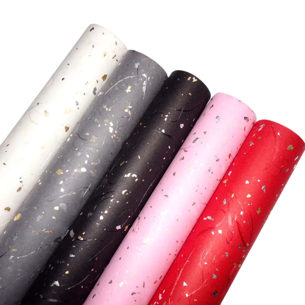 5 bucăți Hârtie de ambalare pentru cadouri 60 x 60 cm Set 5 culori cu motiv simplu Hârtie elegantă pentru ambalarea cadourilor, decorațiuni, DIY și creație creativă 1