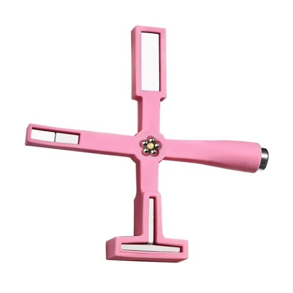 5-in-1 Multifunctional Strong Nail Magnet 10.8 x 10.1 cm Cat Eye Effect Gel Polish Magnet Nail Art Tool Creative Patterns Manicure Decoration pink