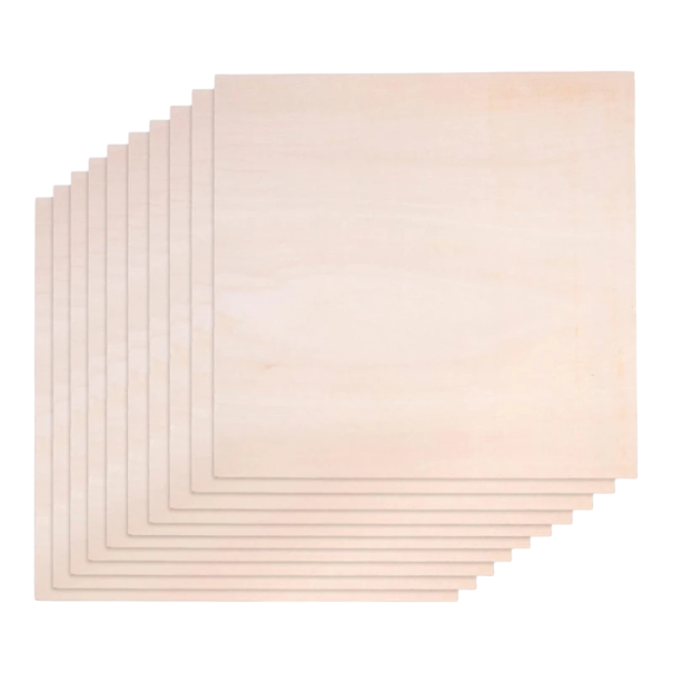 5 Pack Balsa Wood Sheets 100x100x2 mm Craft Boards for DIY Projects Accessories Modelling Hobby Natural Wood 1