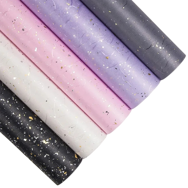 5 Pack Gift Wrapping Paper 60 x 60 cm Set of 5 Colours with Simple Design Coloured Papers for Gift Wrapping, Decoration, DIY and Creative Projects 1