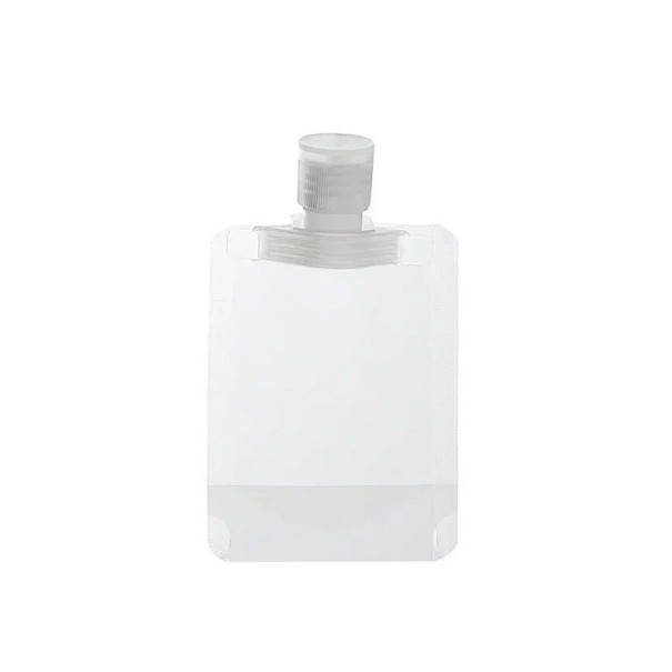 5 pliculețe goale de călătorie, 50 ml, pungi dozatoare PET, pentru șampon, loțiune, balsam, pliculețe cosmetice lichide, articole de toaletă 1