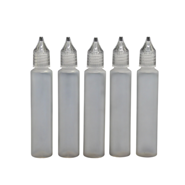 5 pz bottiglie di plastica con contagocce 30 ml plastica trasparente collo stretto per oli e-liquid e dosaggio preciso dei liquidi 1