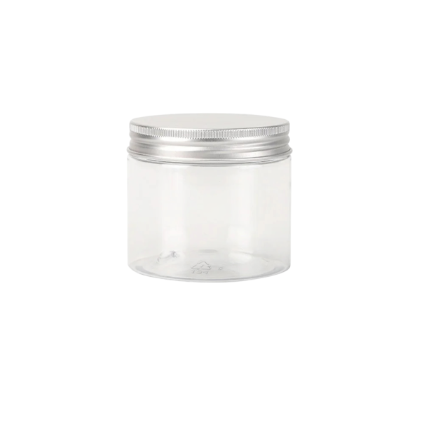 5 pz Contenitore cosmetico in plastica con coperchio a vite in alluminio 30 ml 40 × 42,5 mm Barattolo trasparente per creme balsami unguenti confezione cosmetica 1