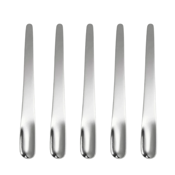 5 Stainless Steel Tea Spoons 12.3 x 1.6 cm Glossy Durable Spoons Made of Stainless Steel Elegant Cutlery for Home Kitchen Accessories silver