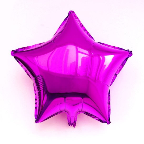 5 Stück Luftballons - Stern in mehreren Farben rosa