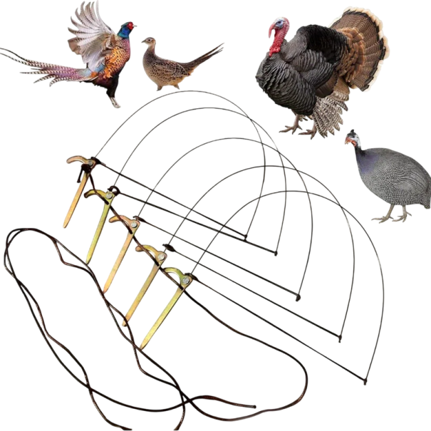 5 stuks vangnet voor gevogelte Vangnet met flexibele stalen draad en nylon touw Effectieve vangst van gevogelte Veilige constructie 1