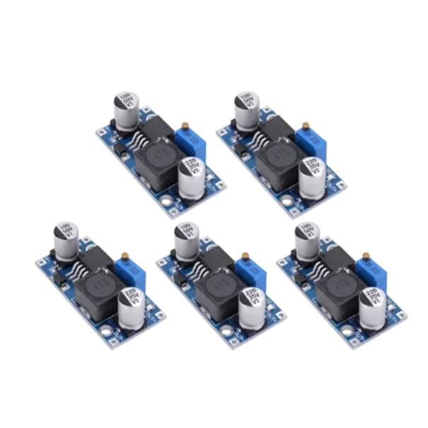 5 τεμάχια ρυθμιστής τάσης DC 3V-40V σε 1,5V-35V Ρυθμιζόμενος μετατροπέας 3A Μονάδα σταθεροποίησης για DIY ηλεκτρονικά Τροφοδοτικό 1