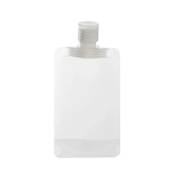 5 unidades de sacos de doseamento de viagem 100 ml Sacos vazios de PET para leite, champô, condicionador, líquidos cosméticos, produtos de higiene 1