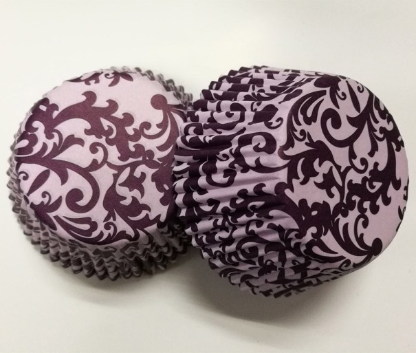 50 buc Cupcakes pentru brioșe model floral 6